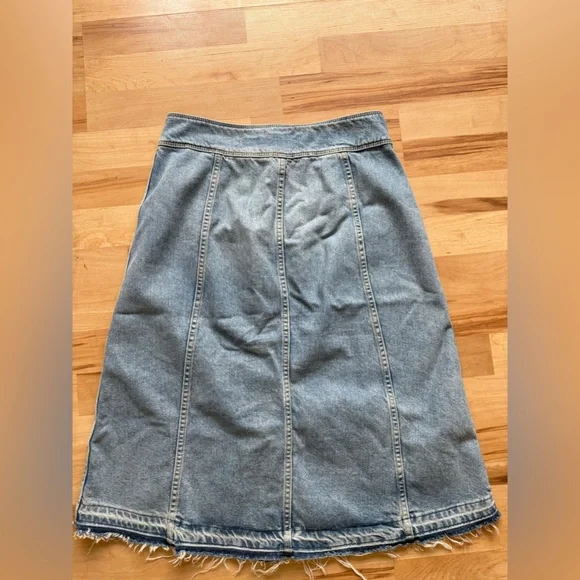 Anthropologie Pilcro And The Letterpress Ruthie Denim Button Front Skirt - Picture 8 of 12